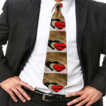 Gravata Dream Hearts A' Fallen Neck Tie<br><div class="desc">Três símbolos cardíacos,  brilhando em preto,  e ouro,  textura cristalizada,  com vermelho-glizante,  exibidos contra painéis em madeira,  em ouro e cinzas queimados,  que brilham com a transparência de Dreamlike.</div>