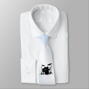 Gravata Drums Music Design Blue