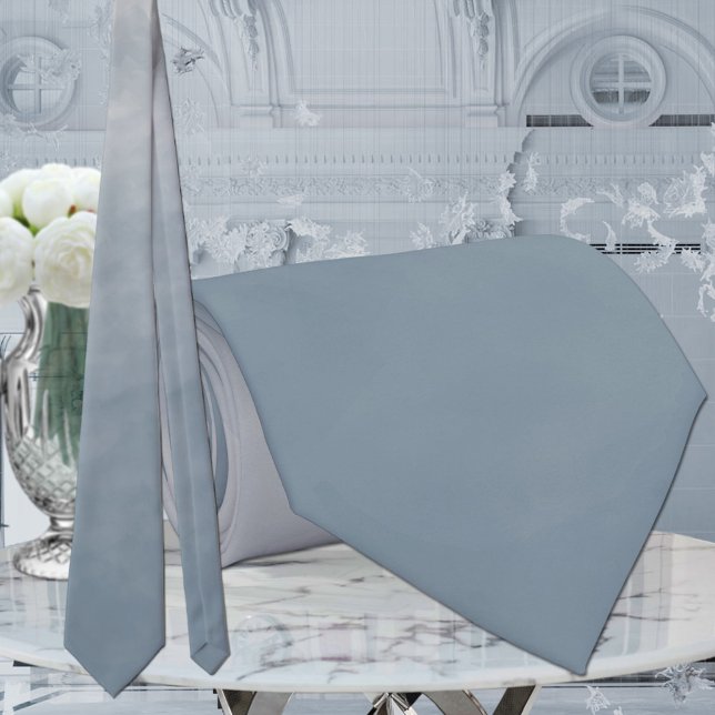 Gravata Dusty Blue Monochromatic Ombre Wedding (Criador carregado)