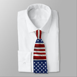 Gravata E.U. Orgulho americano patriótico da bandeira