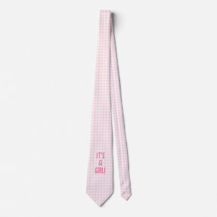 Gravata É uma garota rosa, Gingham Sexo Reveal Novo Pai