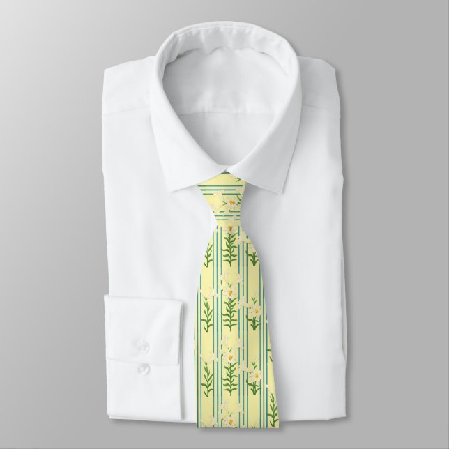 Gravata Easter Lily Neck Tie (Amarrado)