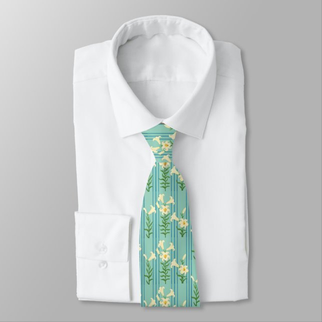 Gravata Easter Lily Neck Tie (Amarrado)