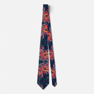 Gravata Eccentric Phoenix Satin Paisley Neck Tie