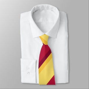 Gravata Ecos do laço regimental da listra do por do sol