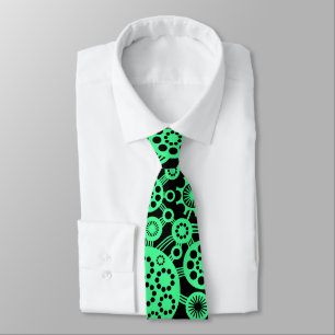 Gravata Ecossistema - Mint Green em Black