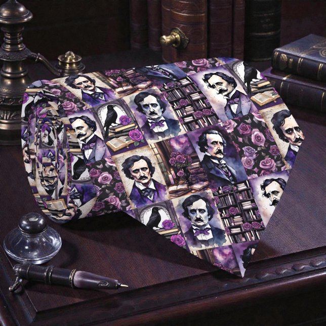Gravata Edgar Allan Poe Corvo (Criador carregado)