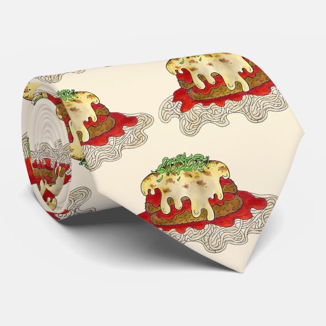 Gravata EggPlant Aubgergine Parm Parmesan Comida italiana (Rolled)