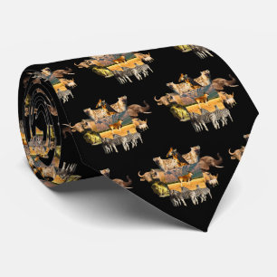 Gravata Eland Mountain Willife Frame Neck Tie