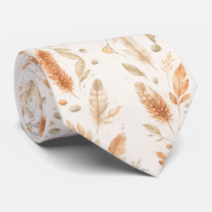 Gravata Elegância Botânica Dourada