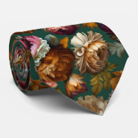 Elegância Floral "Velho Mundo" sobre o Colo Verde