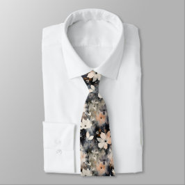 Gravata Elegant Floral Pattern Trendy Botanical