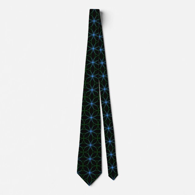 Gravata 🌸 Elegant Flower-Pattern Tie – Stylish & Sophisti (Frente)