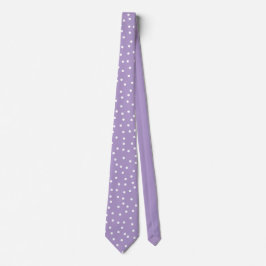 Gravata Elegant Purple White Dots Pattern Groom Gift