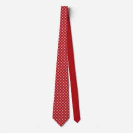 Gravata Elegant Snowflakes Red Pattern  