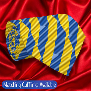 Gravata Elegante Blue e Amarelo Ucrânia inspiraram paz