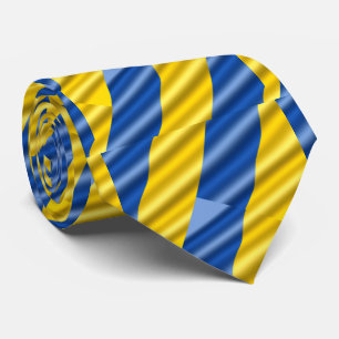 Gravata Elegante Blue e Amarelo Ucrânia inspiraram paz