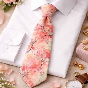 Gravata Elegante Cherry Blossom Tie