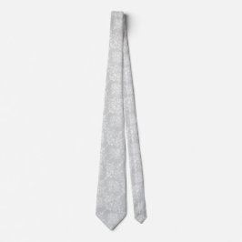 Gravata elegante cinza de prata