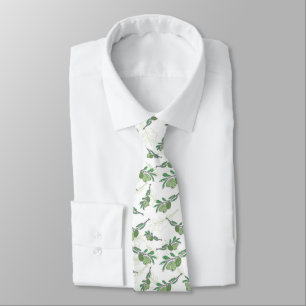 Gravata Elegante com Ramo de Oliveira – Natureza D