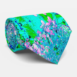 Gravata Elegante Cor-de-rosa e azul