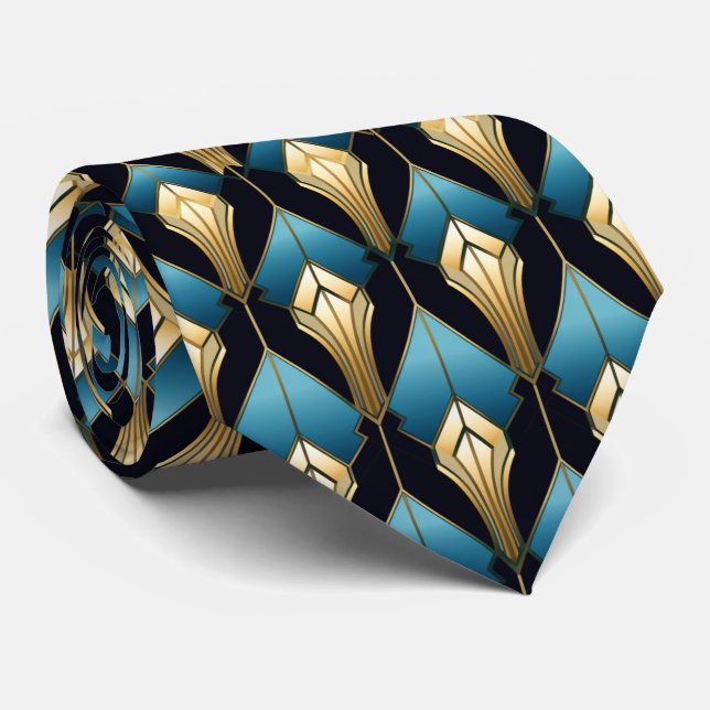Gravata Elegante de deco de arte (Rolled)