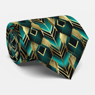 Gravata Elegante de deco de arte