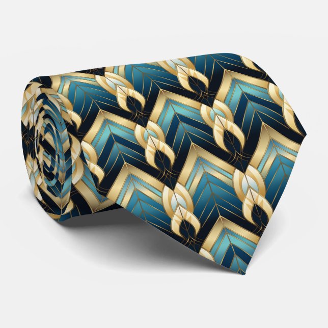 Gravata Elegante de deco de arte (Rolled)