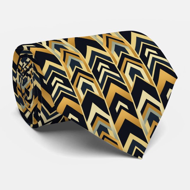 Gravata Elegante de deco de arte (Rolled)