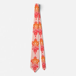 Gravata Elegante Floral Damask Chic Casamento