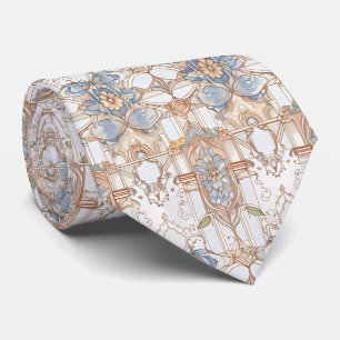 Gravata Elegante Floral Novo Vintage