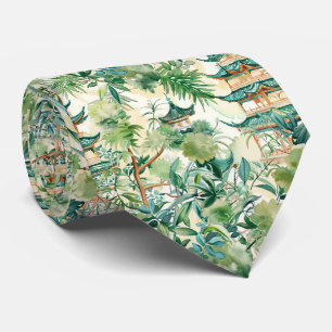 Gravata Elegante Pagode de Coral Sálvia Botânica