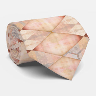 Gravata Elegante Rhombus Orange Design