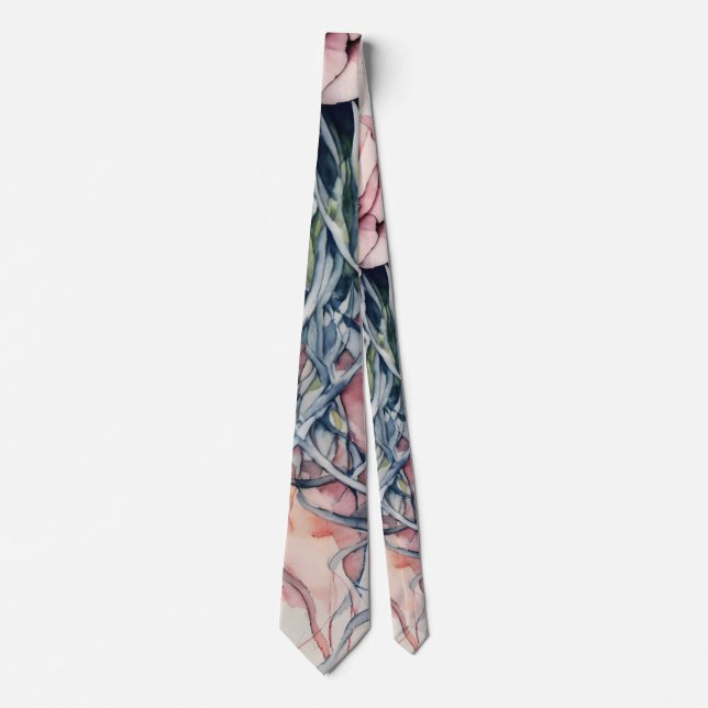 Gravata Elegante Rosa água-água-água, Necktie (Frente)
