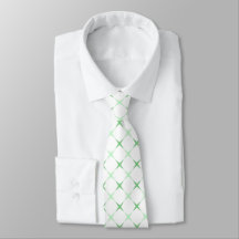 Gravata Elegante Verde Menta Geométrica Estrela