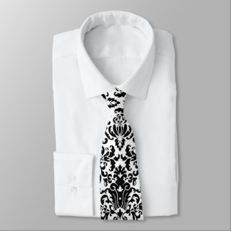 Gravata Elegante White Damask