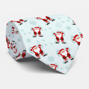Gravata Elementos de Natal Papai Noel