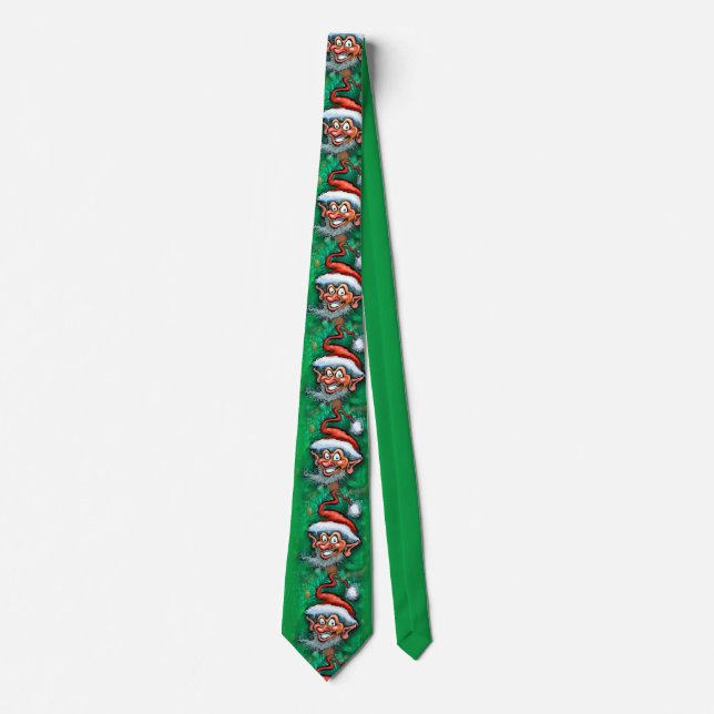 Gravata Elf de Natal (Frente)