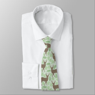 Gravata Elk Pattern Green Nature