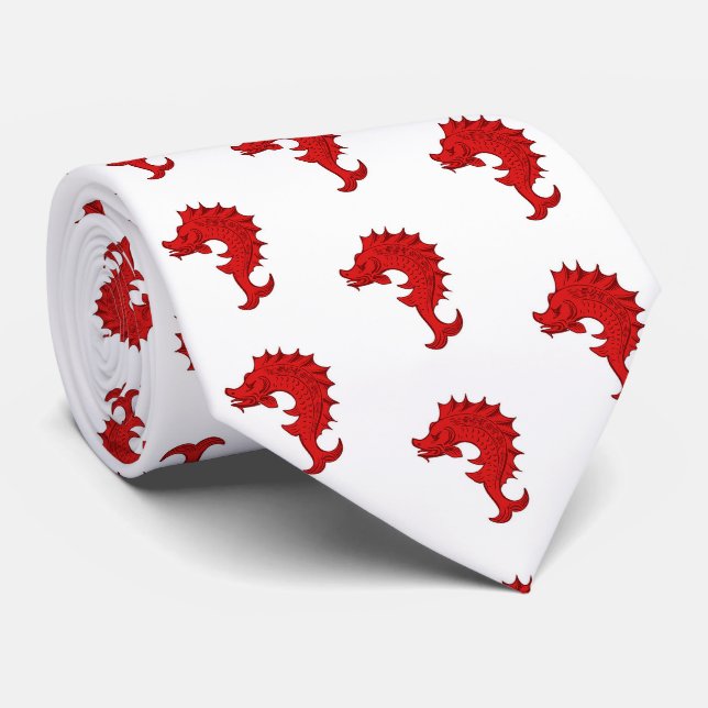Gravata Emblema da População da SCA Tir-y-Don (Rolled)