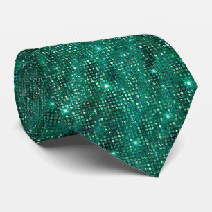 Gravata Emerald Green Glitter Tie