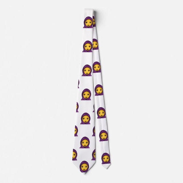 Gravata emoji hijab menswear mens nectie (Frente)