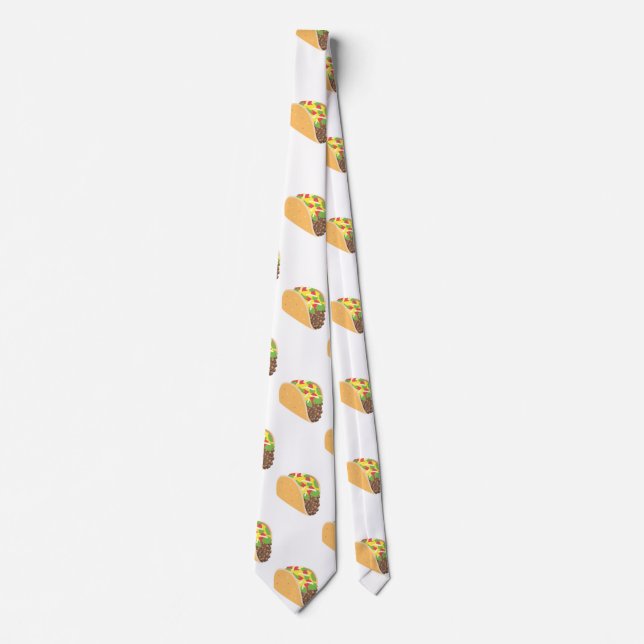 Gravata emoji taco menswear mens nectie (Frente)