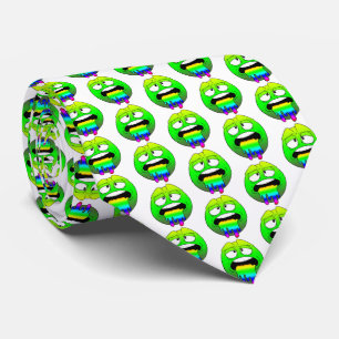 Gravata Emote Face Neck Tie