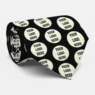 Gravata Empresa de logotipo personalizado Black Business C