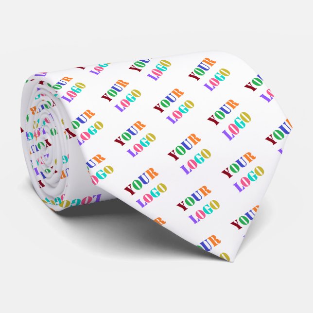 Gravata Empresarial com Logo Personalizado da Sua  (Rolled)