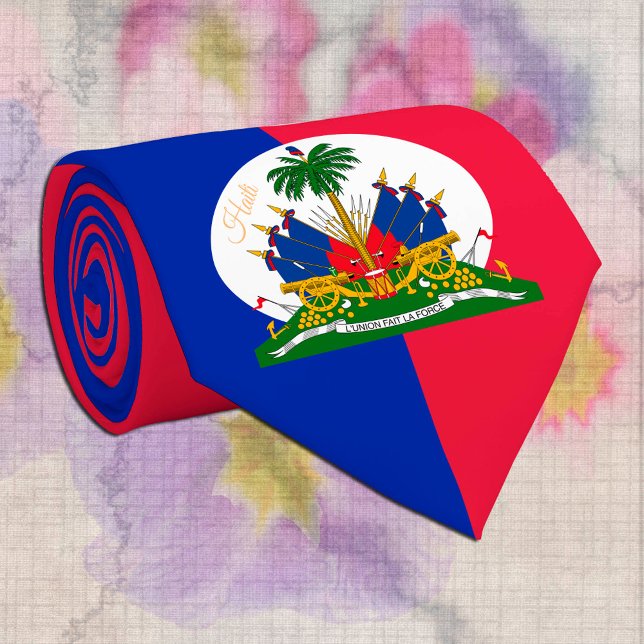 Gravata Empresas de bandeira e Haiti, patriota/moda do Hai (Criador carregado)