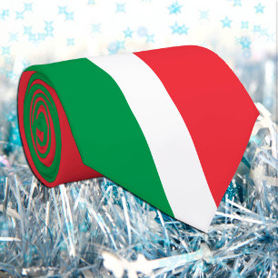 Gravata Empresas italianas Flag e Itália, viagem/esportes
