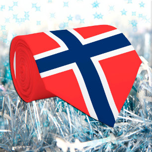 Gravata Empresas norueguesas Flag e Noruega, viagem/esport