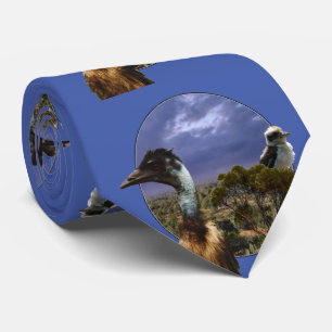 Gravata Emu E Kookaburra,